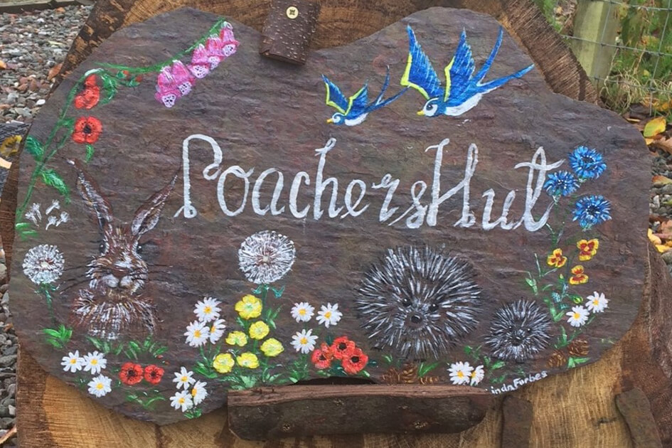 Poachers Hut Sign